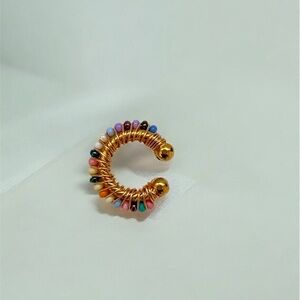 Colorful Gold-Tone Women's Ear Cuff Non Piercing Festival Jewelry